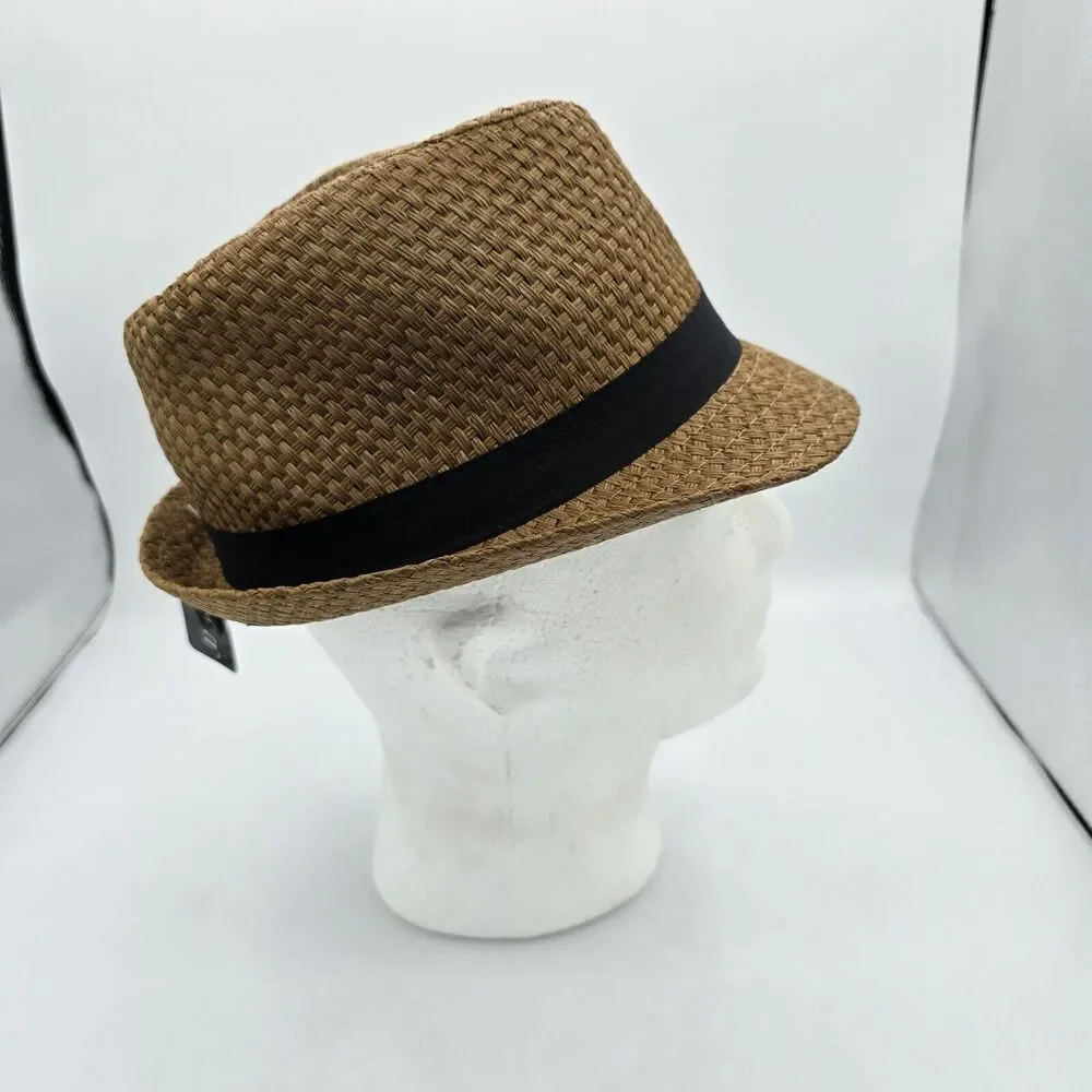 Men’s Milani Designed in Italy 100% Straw Hat Size S/m Brown Womens